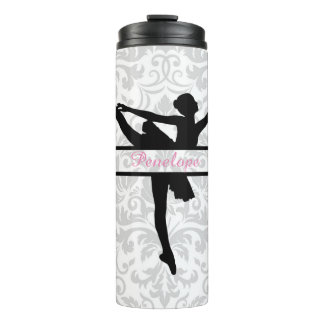 Personalized Ballerina Silhouette Thermal Tumbler
