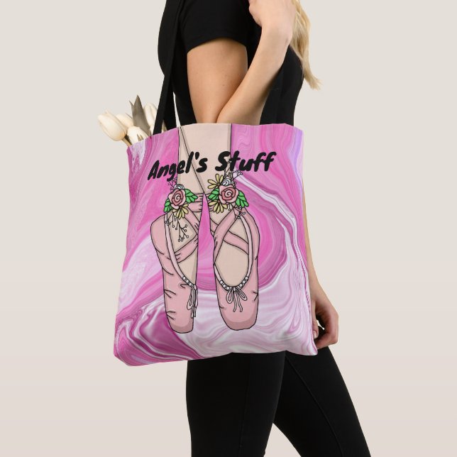 Personalized Ballet Bag | Dance Shoes (Close Up)