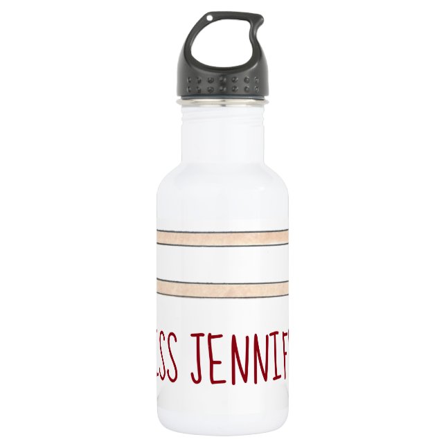 Personalized Ballet Barre Ballerina Dance Teacher 532 Ml Water Bottle (Front)