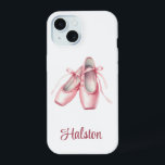 Personalized Ballet Dance Slippers Phone Case<br><div class="desc">Personalized beautiful ballet slippers phone case you customize with your name - use our tool to change the name to your own. Lovely for your favourite dancer and artwork you can carry with you. Great stocking stuffer or grad gift - perfect for any occasion! Check out all the beautiful phone...</div>