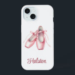 Personalized Ballet Dance Slippers Phone Case<br><div class="desc">Personalized beautiful ballet slippers phone case you customize with your name - use our tool to change the name to your own. Lovely for your favourite dancer and artwork you can carry with you. Great stocking stuffer or grad gift - perfect for any occasion! Check out all the beautiful phone...</div>
