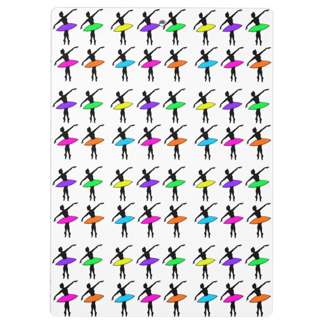 Personalized Ballet Dance Teacher Ballerina Tutu Clipboard (Back)