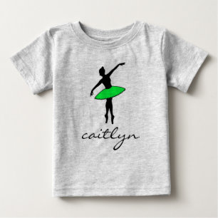 Personalized Ballet Little Ballerina Dance Dancer Baby T-Shirt