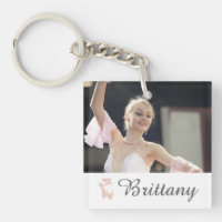 Personalized Ballet Photo Ballerina Name Slippers