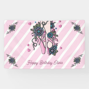 Personalized Ballet Shoes Banner