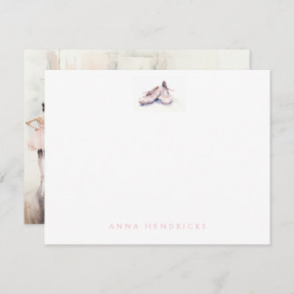 Personalized Ballet Thank You Note Card Stationery