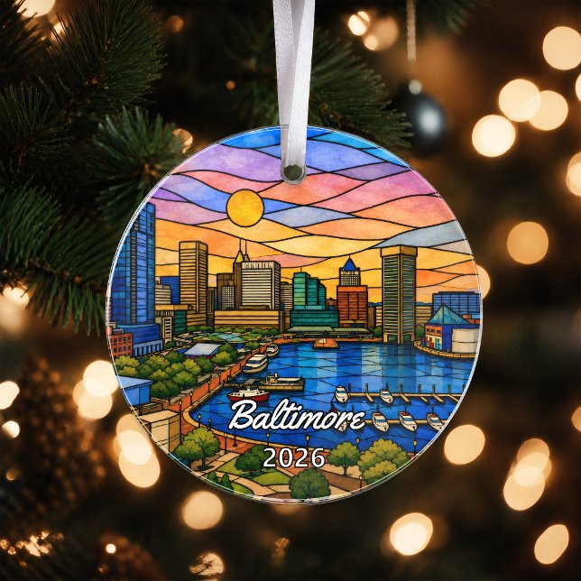 Personalized Baltimore Acrylic Ornament, Custom Ma Ornament (Creator Uploaded)