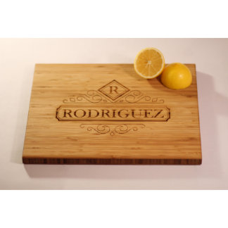 Personalized Bamboo Cutting Board - Rodriguez