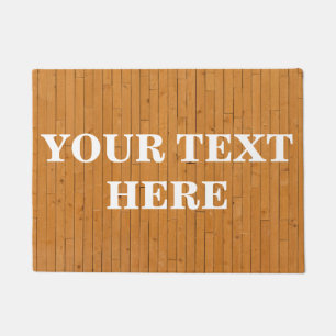 Personalized Bamboo Wood Doormat