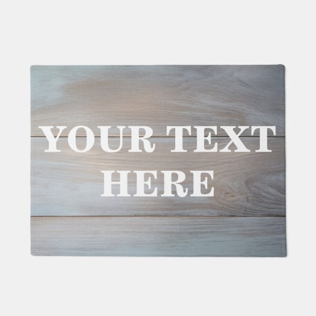 Personalized Bamboo Wood Doormat (Front)