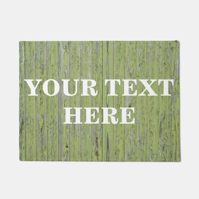 Personalized Bamboo Wood Doormat (Front)