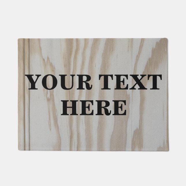 Personalized Bamboo Wood Doormat (Front)