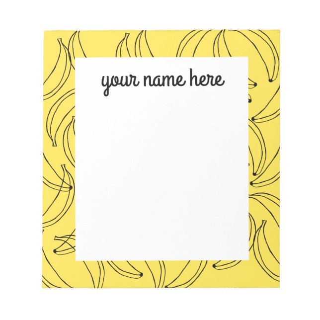 Personalized Bananas Notepad (Front)
