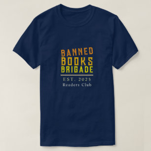 Personalized Banned Book Typography Bold Statement T-Shirt