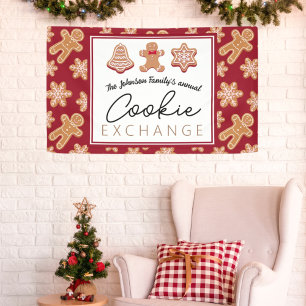 Personalized Banner Christmas Cookie Exchange