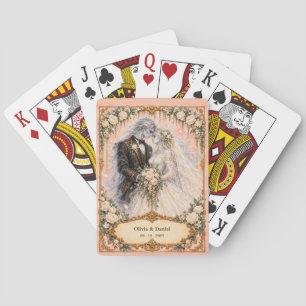 Personalized Banshee Bride and Groom Wedding Favou Playing Cards