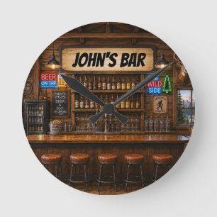 Personalized Bar Clock
