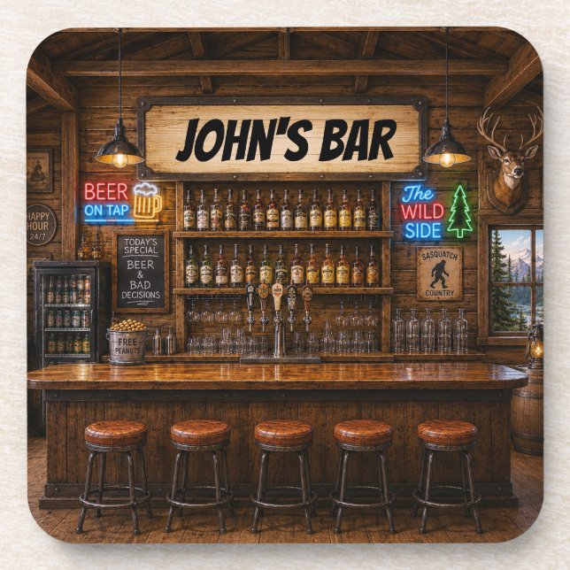 Personalized Bar Coasters (Front)