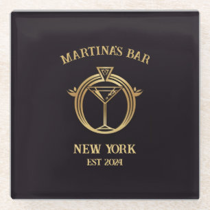 Personalized Bar Sign Bar Coaster with Custom Name