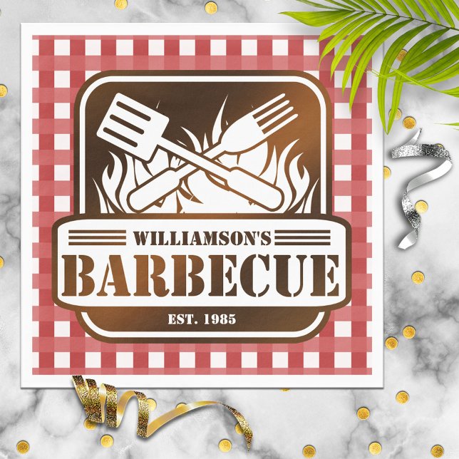 Personalized Barbecue Napkin (Creator Uploaded)
