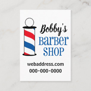 Personalized Barber Shop Business Card