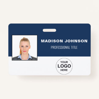 Personalized Barcode ID Cards with Logo and Photo Badge