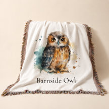 Personalized Barn Owl Farmhouse Comfort