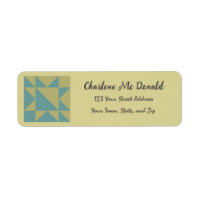 Personalized Barn Quilt Address Mailing Labels 