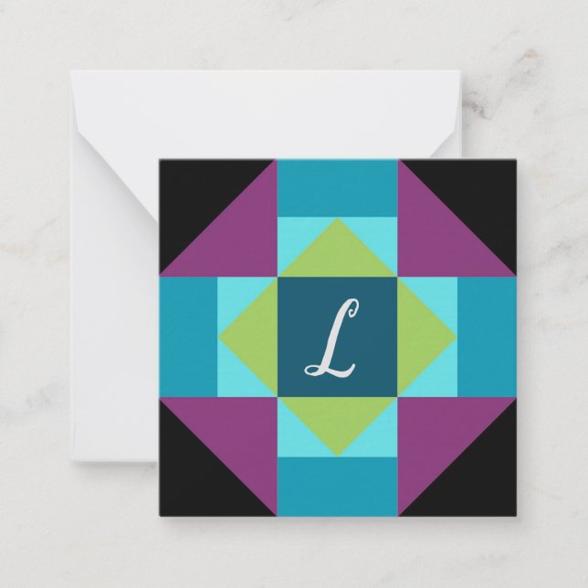 Personalized Barn Quilt  Card (Front)