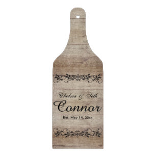 Personalized Barn Wood Style Cutting Board
