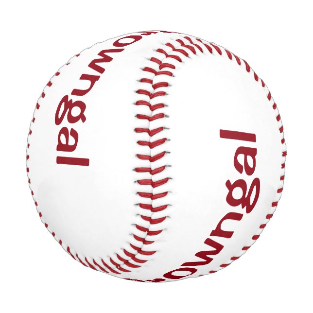 Personalized Baseball (Angled)