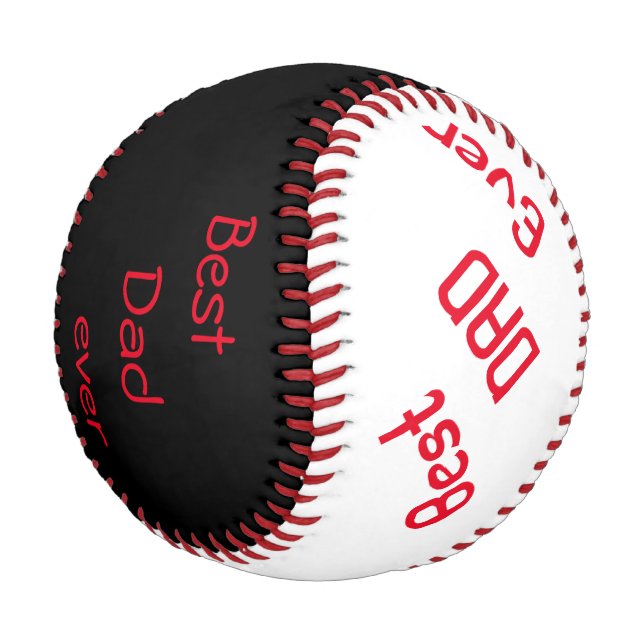 Personalized Baseball/Best Dad ever/ Baseball (Angled)