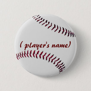 Personalized Baseball Button