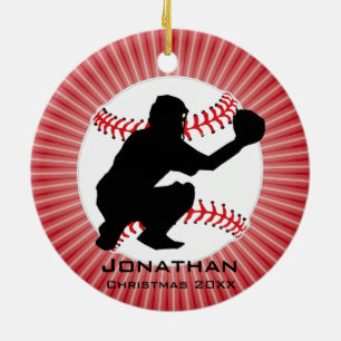 Personalized Baseball (Catcher) Ornament