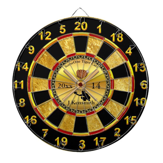 Personalized Baseball Champions League design bl Dartboard (Front)
