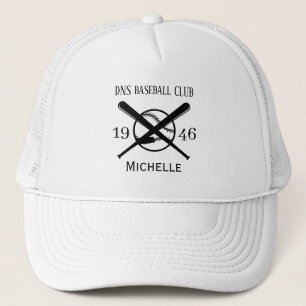 Personalized baseball Club Name Classic Trucker Hat