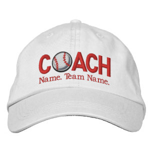 Personalized Baseball Coach Embroidered Hat