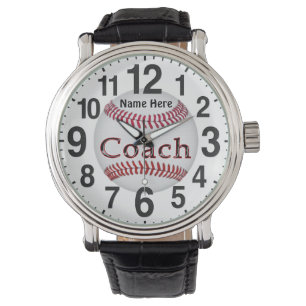 Personalized Baseball Coach Gifts BASEBALL WATCHES