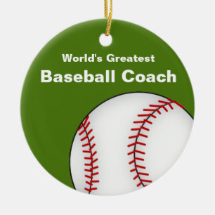 Personalized Baseball Coach  Ornament