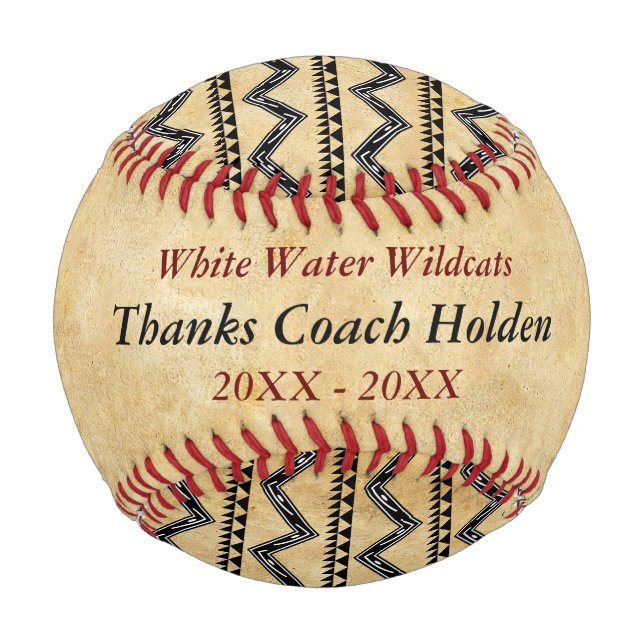 Personalized Baseball Coach Thank You Gifts (Front)