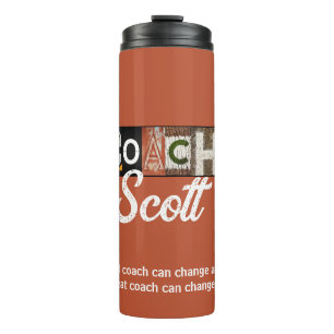 Personalized Baseball Coach Thermal Tumbler