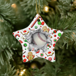 Personalized Baseball Collectable Ceramic Ornament