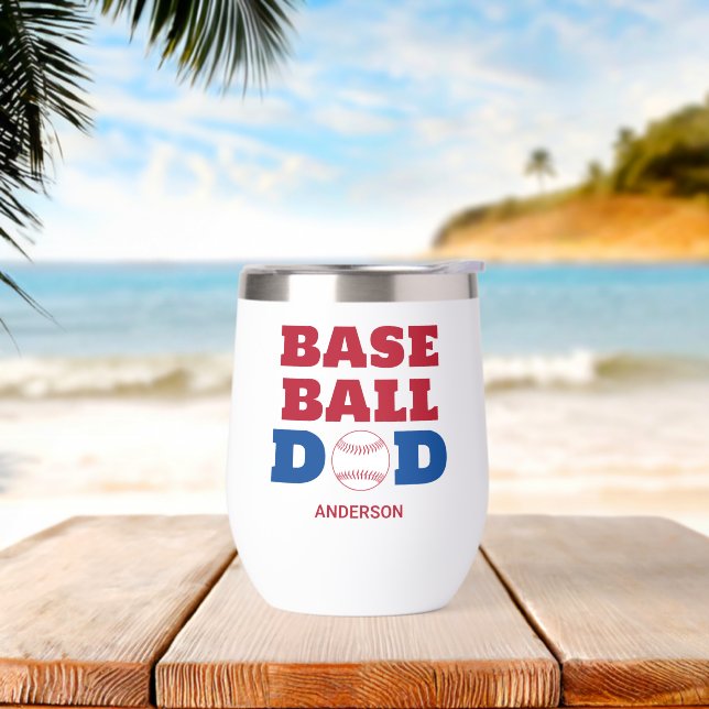 Personalized  Baseball dad father's day (Beach)