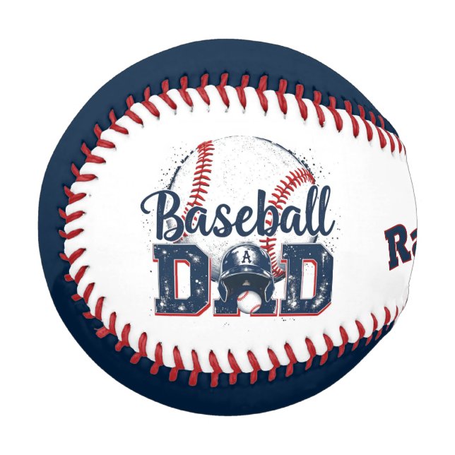 Personalized Baseball Dad Keepsake (Back Right)