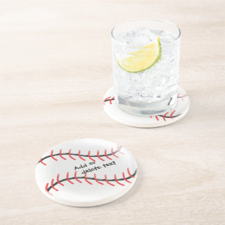 Personalized Baseball Design Coaster