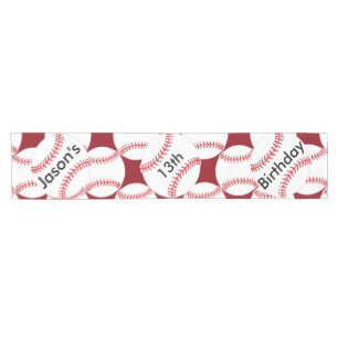 Personalized Baseball Design Table Runner