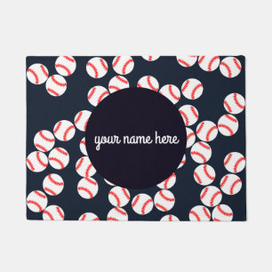 Personalized Baseball Door Mat