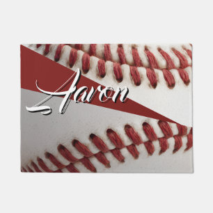 Personalized Baseball Doormat