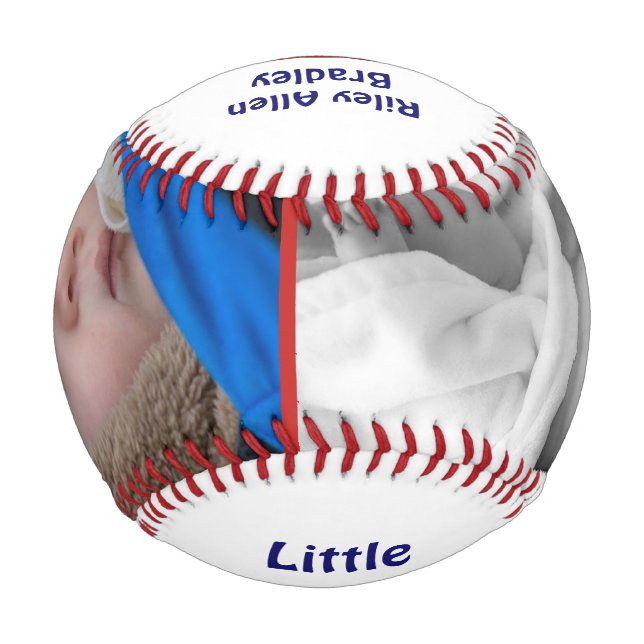 Personalized Baseball for Newborn Babies Gift (Front)