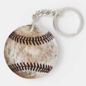 Personalized Baseball Gifts for Players, Baseball  Keychain (Back)